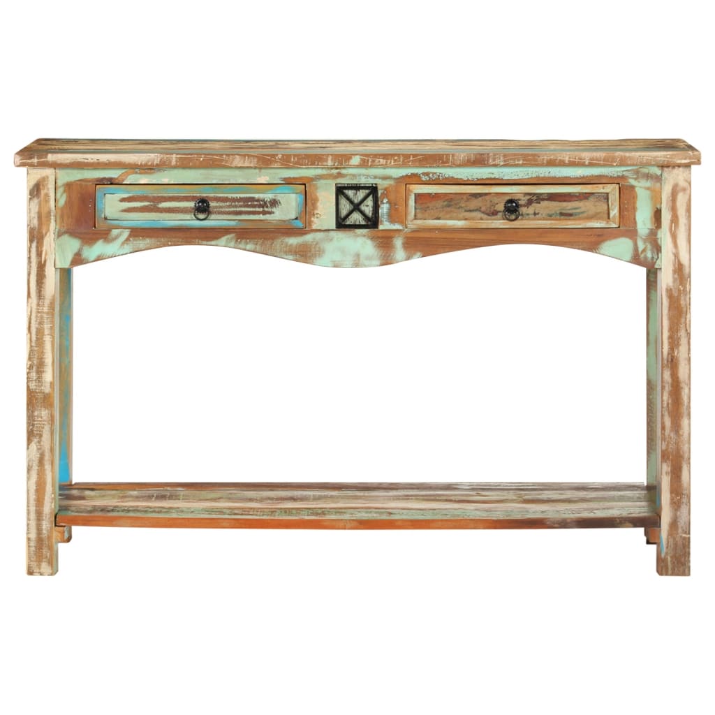 vidaXL Masă consolă, 120 x 40 x 75 cm, lemn masiv reciclat vidaXL Masă consolă, 120 x 40 x 75 cm, lemn masiv reciclat
