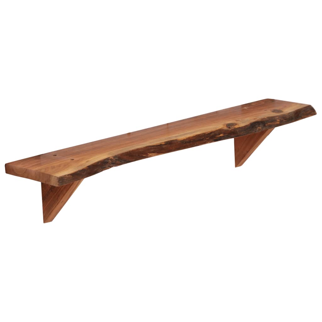 vidaXL Rafturi de perete, 2 buc., 90x20x18 cm, lemn masiv de acacia