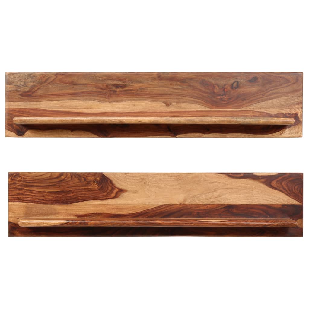 vidaXL Rafturi de perete, 2 buc., 118x26x20 cm, lemn masiv de acacia vidaXL Rafturi de perete, 2 buc., 118x26x20 cm, lemn masiv de acacia