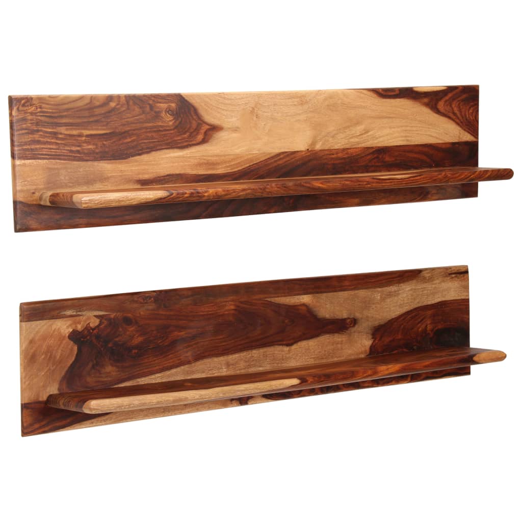 vidaXL Rafturi de perete, 2 buc., 118x26x20 cm, lemn masiv de acacia vidaXL Rafturi de perete, 2 buc., 118x26x20 cm, lemn masiv de acacia