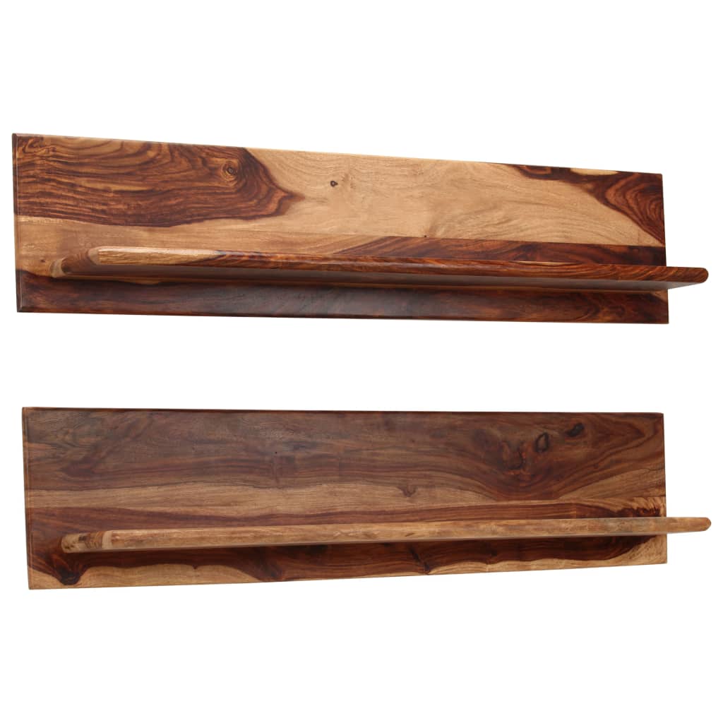 vidaXL Rafturi de perete, 2 buc., 118x26x20 cm, lemn masiv de acacia vidaXL Rafturi de perete, 2 buc., 118x26x20 cm, lemn masiv de acacia