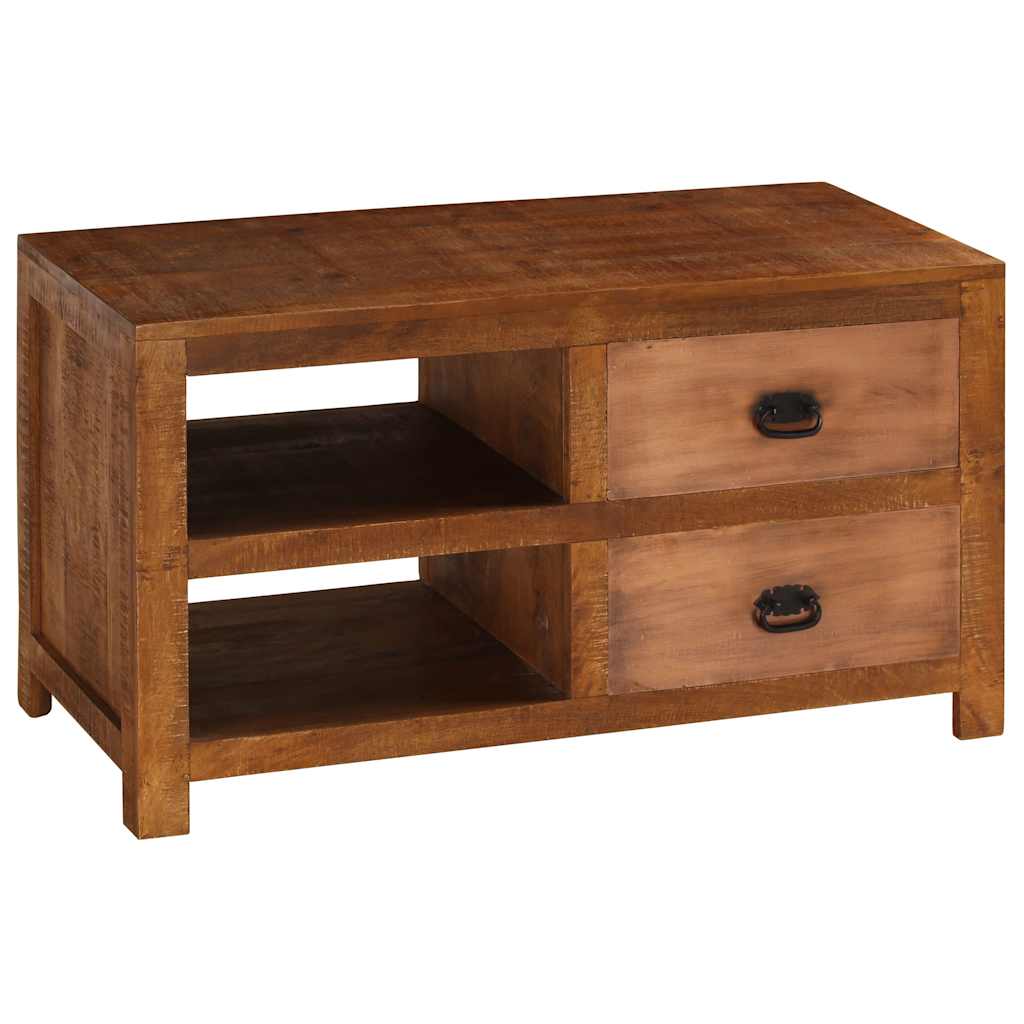 vidaXL Măsuță de cafea cu 2 sertare, 90x40x50 cm, lemn masiv de mango vidaXL Măsuță de cafea cu 2 sertare, 90x40x50 cm, lemn masiv de mango