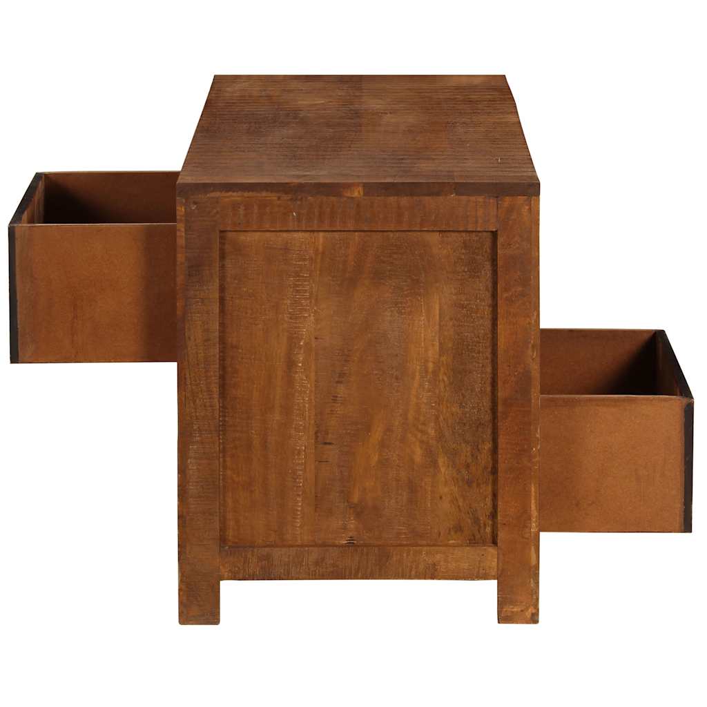 vidaXL Măsuță de cafea cu 2 sertare, 90x40x50 cm, lemn masiv de mango vidaXL Măsuță de cafea cu 2 sertare, 90x40x50 cm, lemn masiv de mango