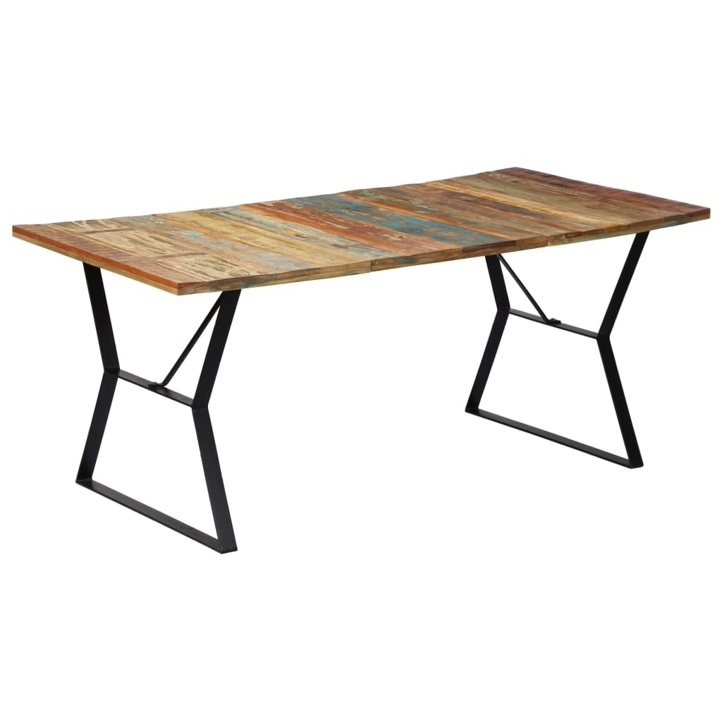 vidaXL Masă de bucătărie, 180 x 90 x 76 cm, lemn masiv reciclat vidaXL Masă de bucătărie, 180 x 90 x 76 cm, lemn masiv reciclat
