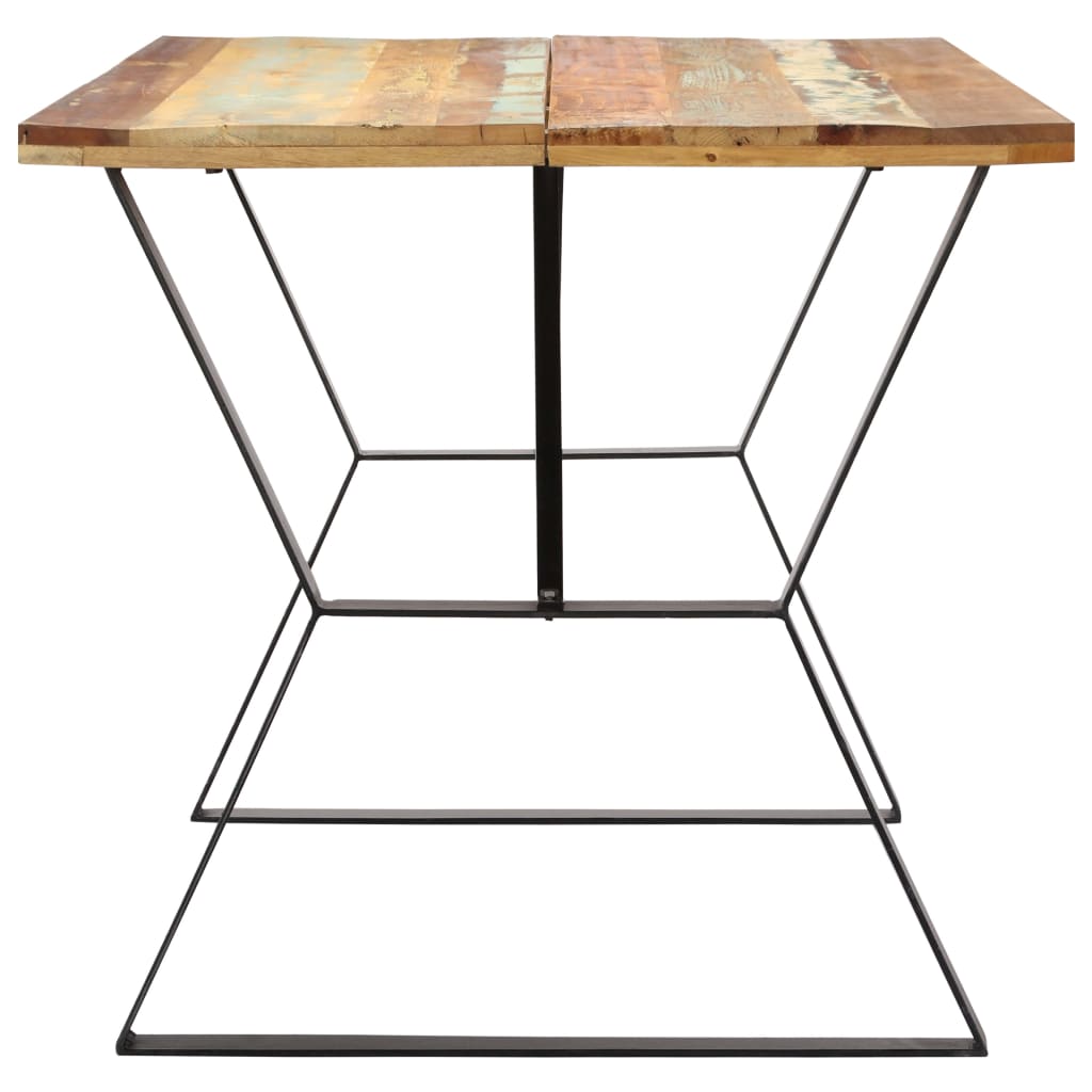 vidaXL Masă de bucătărie, 140 x 80 x 76 cm, lemn masiv reciclat vidaXL Masă de bucătărie, 140 x 80 x 76 cm, lemn masiv reciclat