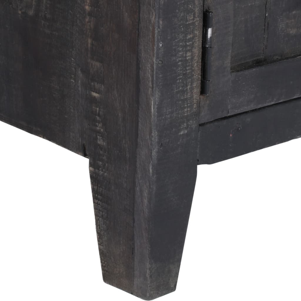 vidaXL Comodă TV, negru, 118 x 30 x 40 cm, lemn masiv de mango vidaXL Comodă TV, negru, 118 x 30 x 40 cm, lemn masiv de mango