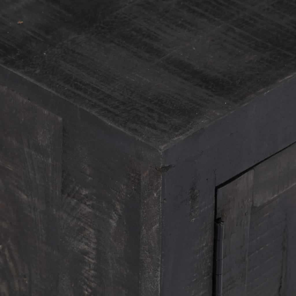vidaXL Comodă TV, negru, 118 x 30 x 40 cm, lemn masiv de mango vidaXL Comodă TV, negru, 118 x 30 x 40 cm, lemn masiv de mango