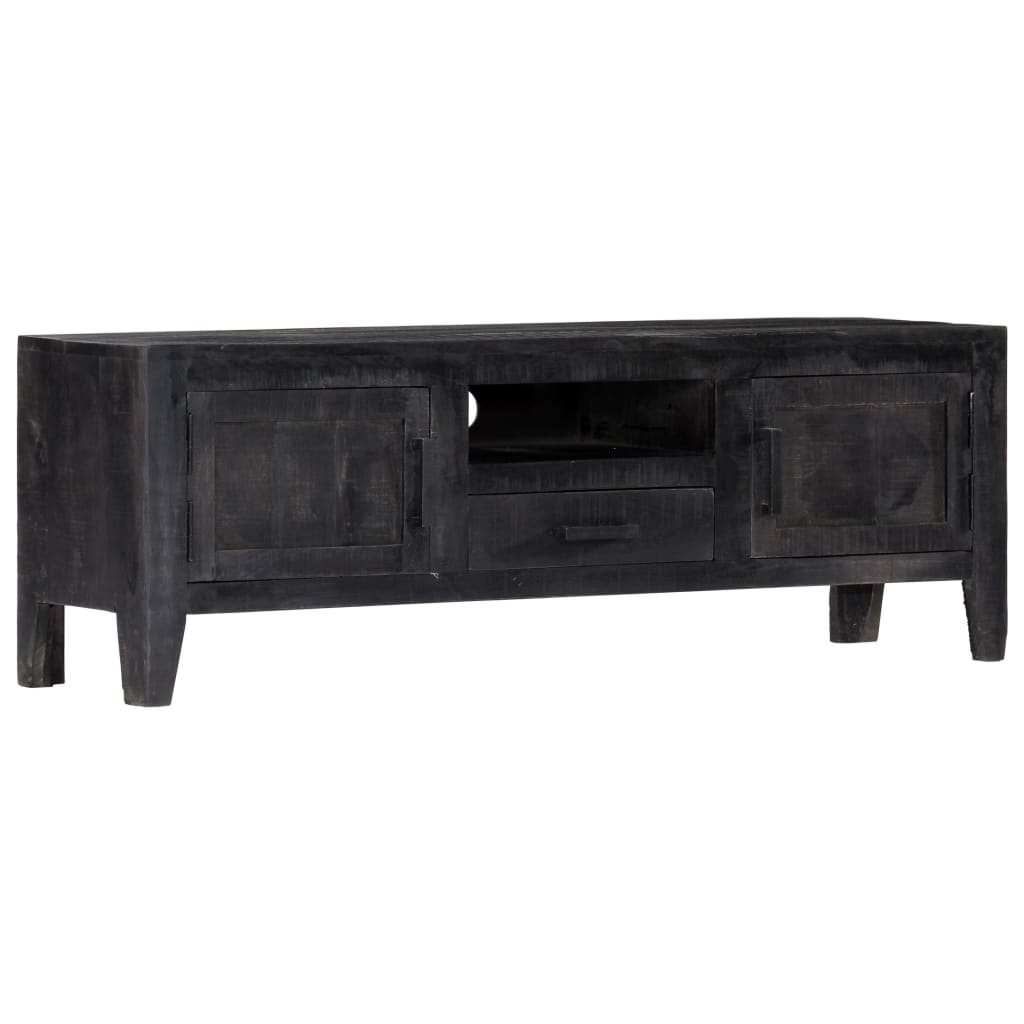 vidaXL Comodă TV, negru, 118 x 30 x 40 cm, lemn masiv de mango vidaXL Comodă TV, negru, 118 x 30 x 40 cm, lemn masiv de mango