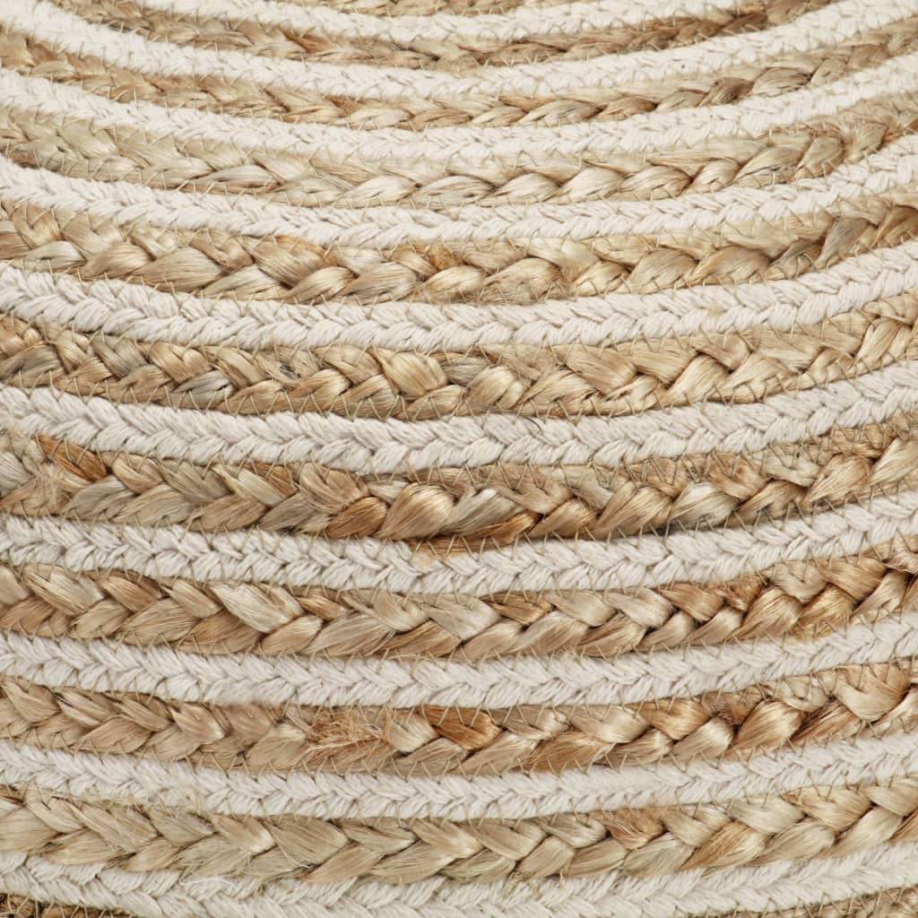 vidaXL Taburet lucrat manual, 40 x 45 cm, iută