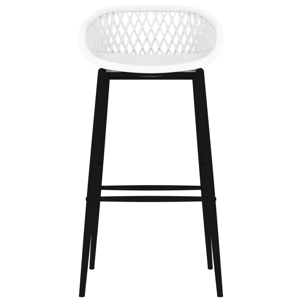 vidaXL Scaune de bar, 2 buc, alb vidaXL Scaune de bar, 2 buc, alb