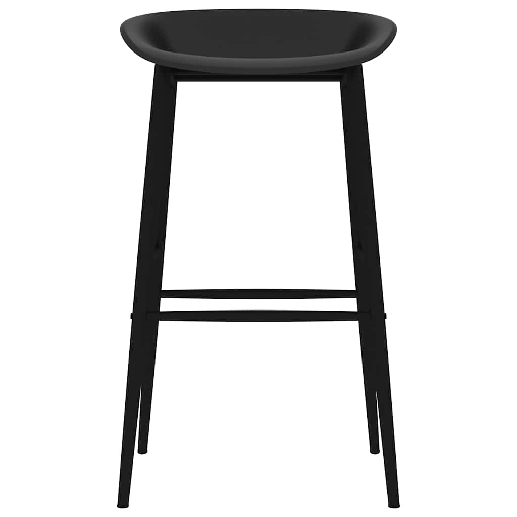 vidaXL Scaune de bar, 2 buc, negru