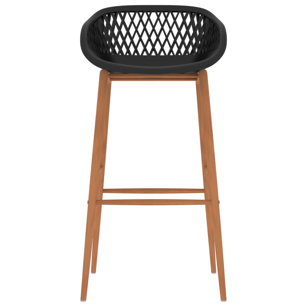 vidaXL Scaune de bar, 4 buc., negru vidaXL Scaune de bar, 4 buc., negru