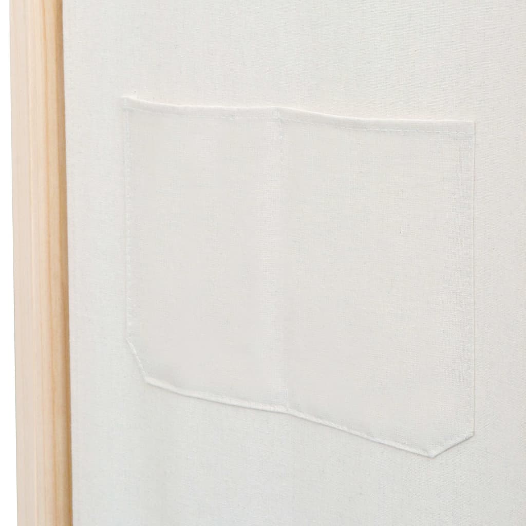 vidaXL Paravan de cameră cu 4 panouri, crem, 160x170x4 cm, textil vidaXL Paravan de cameră cu 4 panouri, crem, 160x170x4 cm, textil