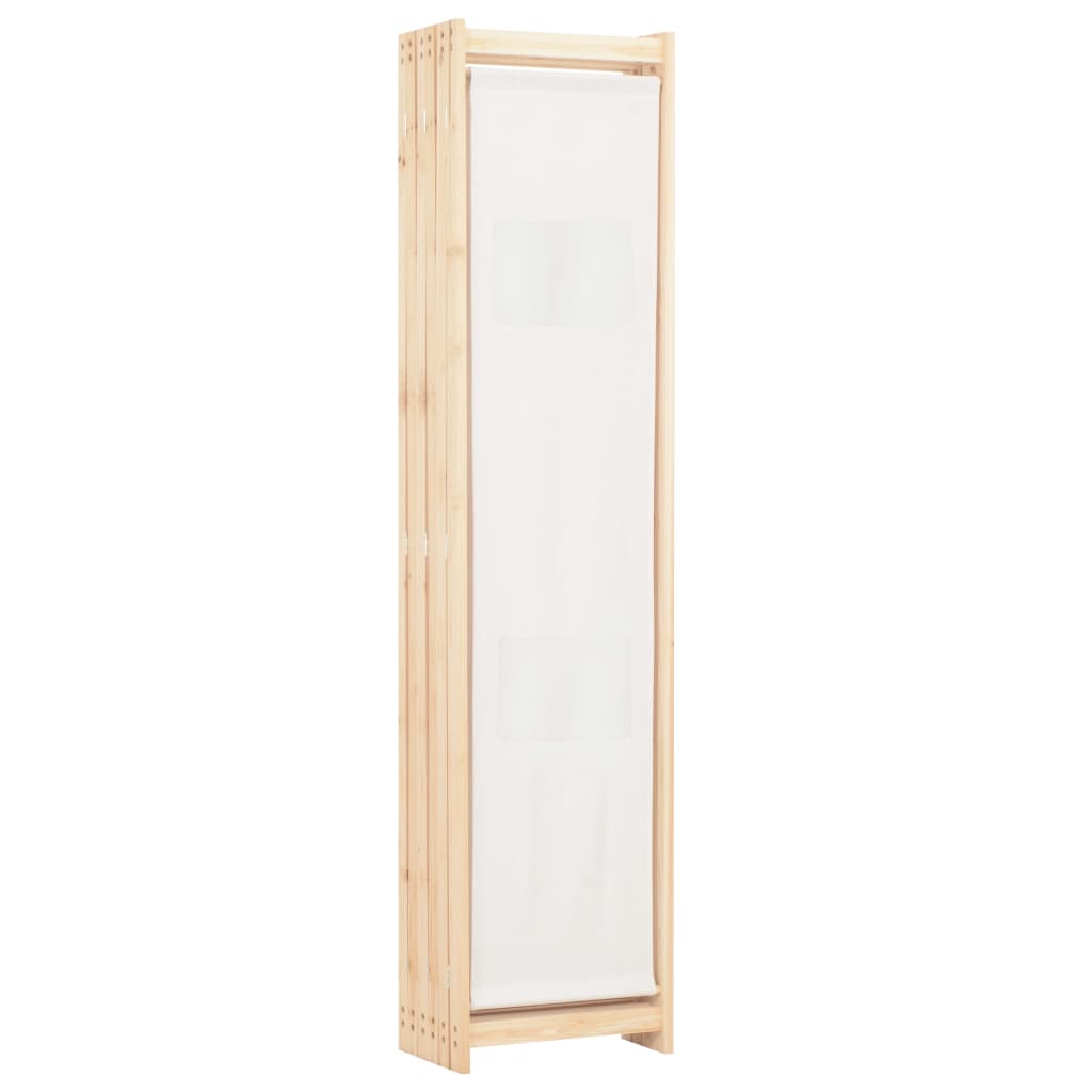 vidaXL Paravan cameră, 6 panouri, crem, 240x170 x4 cm, material textil vidaXL Paravan cameră, 6 panouri, crem, 240x170 x4 cm, material textil