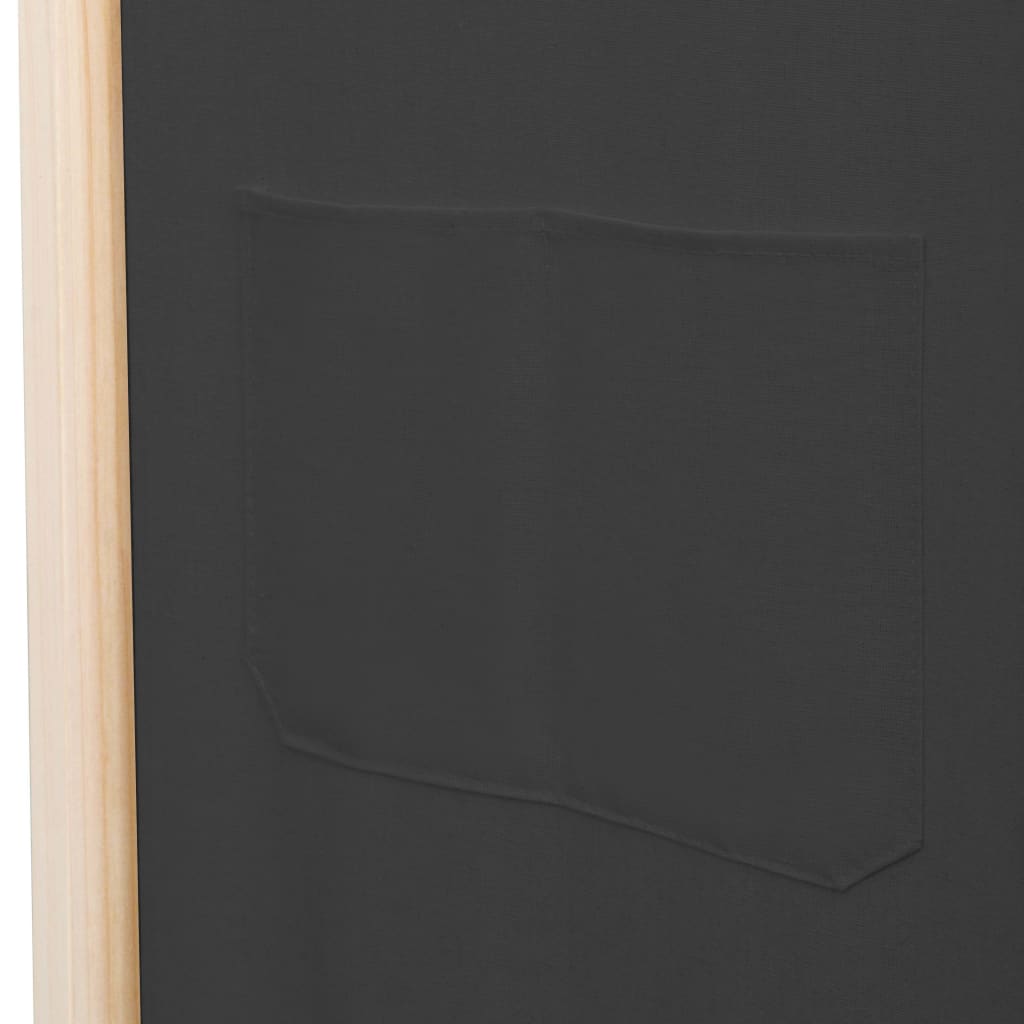 vidaXL Paravan de cameră cu 3 panouri, gri, 120x170x4 cm, textil vidaXL Paravan de cameră cu 3 panouri, gri, 120x170x4 cm, textil