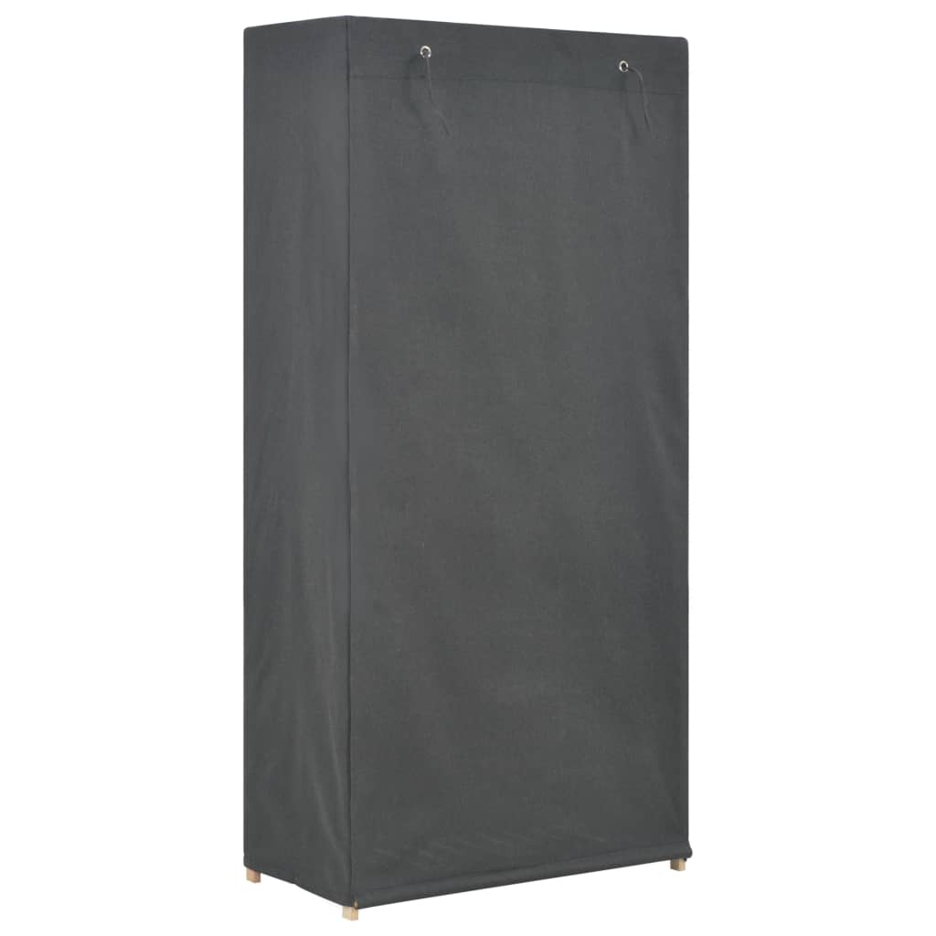 vidaXL Șifonier cu 3 rafturi, gri, 79 x 40 x 170 cm, material textil