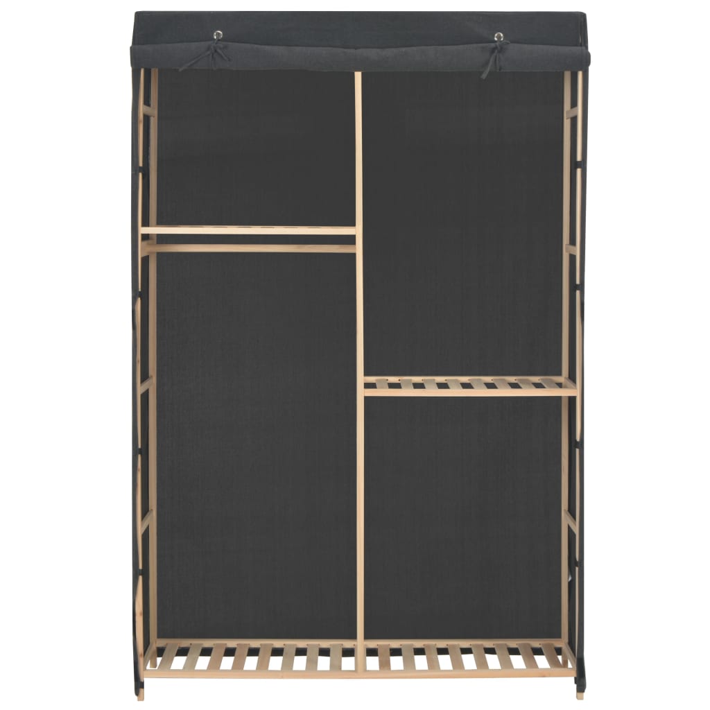 vidaXL Șifonier cu 3 rafturi, gri, 110 x 40 x 170 cm, material textil vidaXL Șifonier cu 3 rafturi, gri, 110 x 40 x 170 cm, material textil