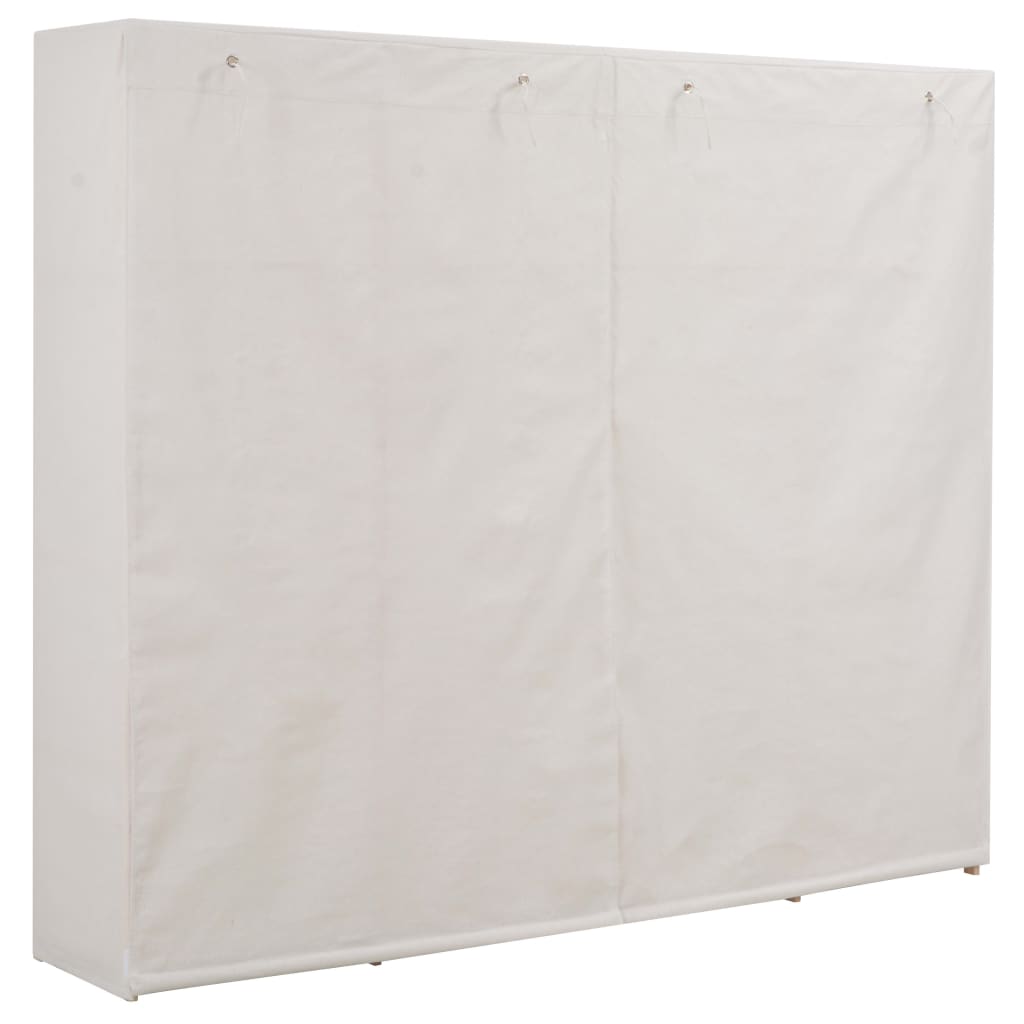 vidaXL Șifonier, alb, 200 x 40 x 170 cm, material textil vidaXL Șifonier, alb, 200 x 40 x 170 cm, material textil