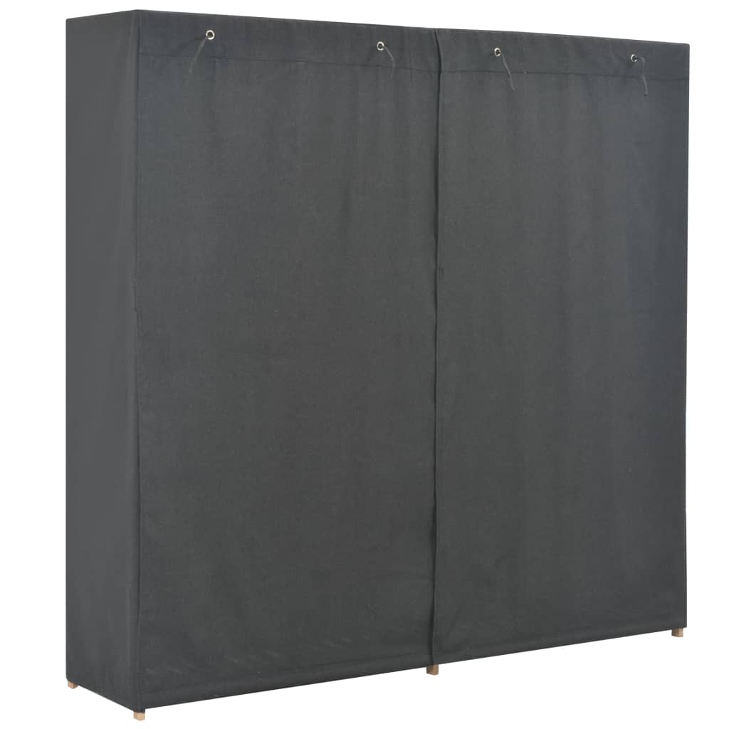 vidaXL Șifonier, gri, 200 x 40 x 170 cm, material textil vidaXL Șifonier, gri, 200 x 40 x 170 cm, material textil