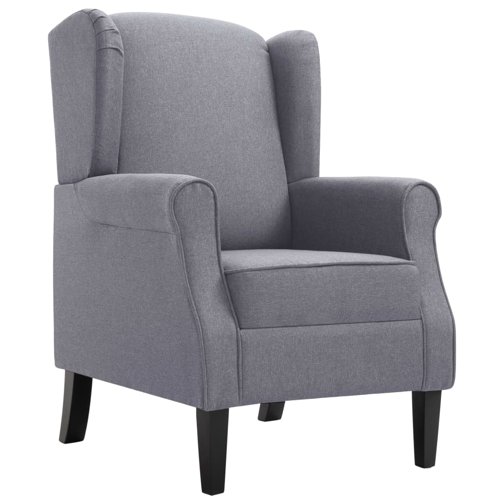 vidaXL Fotoliu, gri închis, material textil