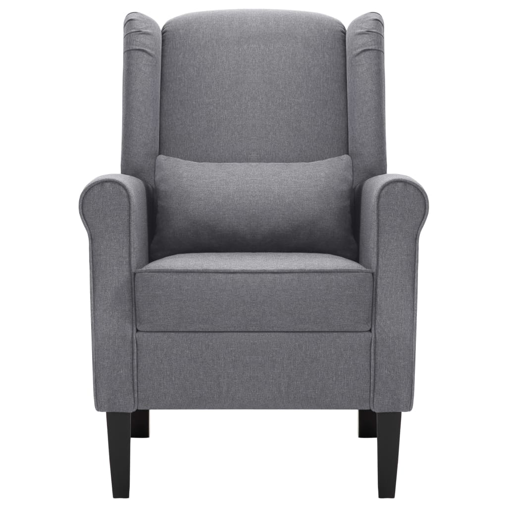 vidaXL Fotoliu, gri închis, material textil