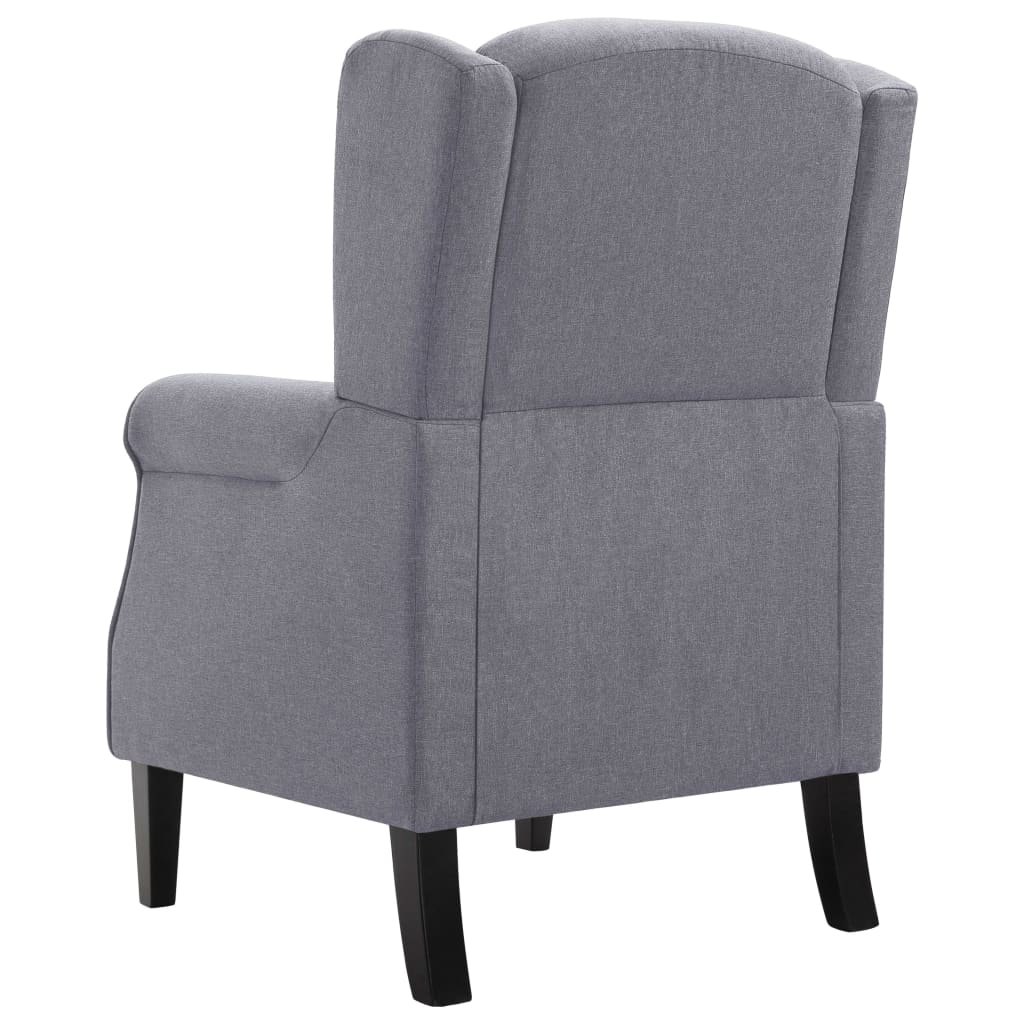 vidaXL Fotoliu, gri închis, material textil