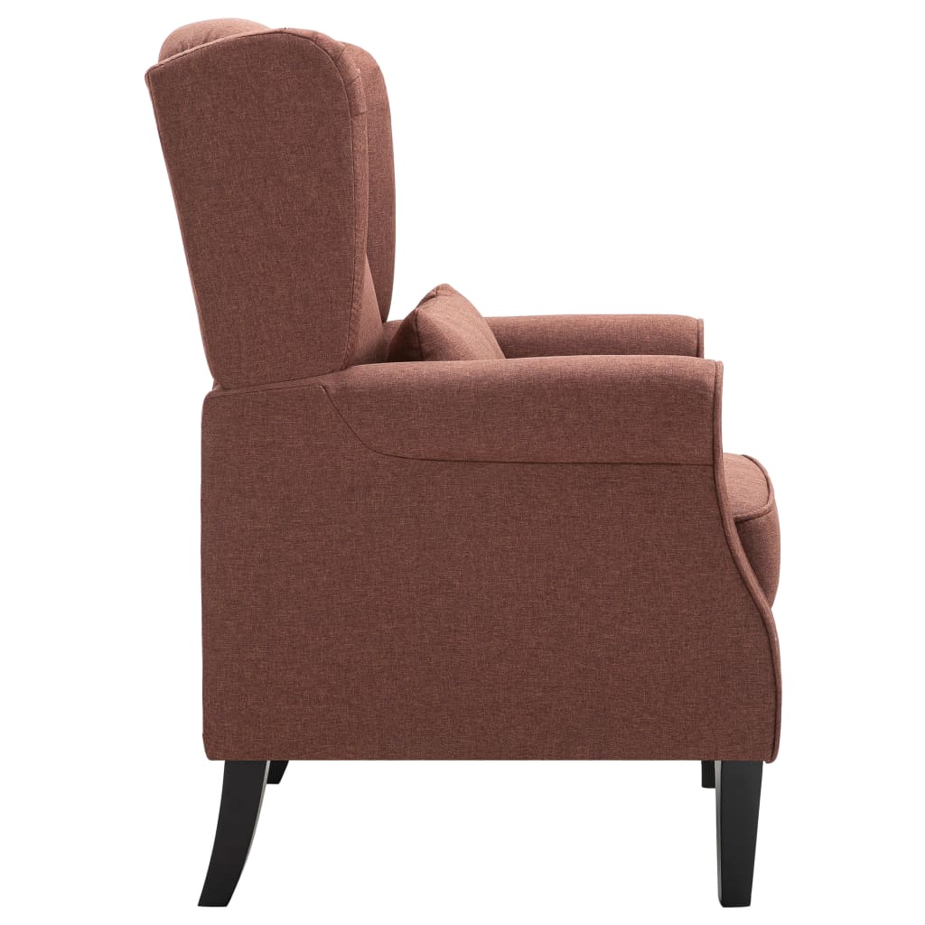 vidaXL Fotoliu, maro, material textil