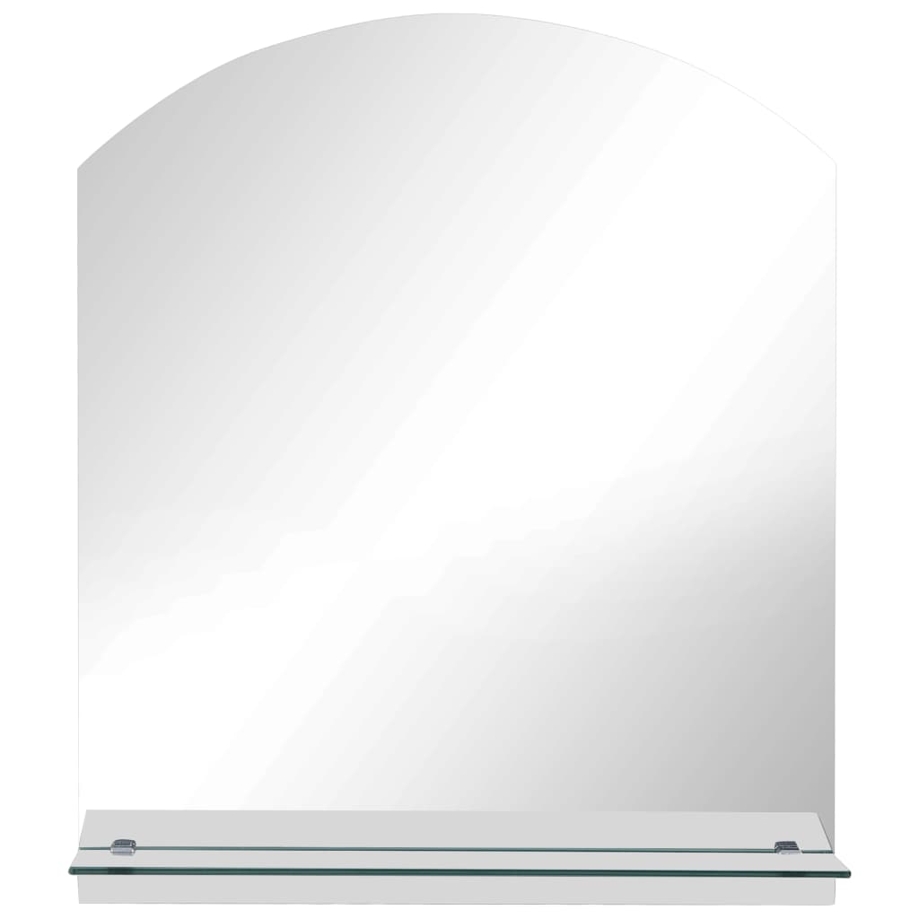 vidaXL Oglindă de perete cu raft, 30 x 50 cm, sticlă securizată