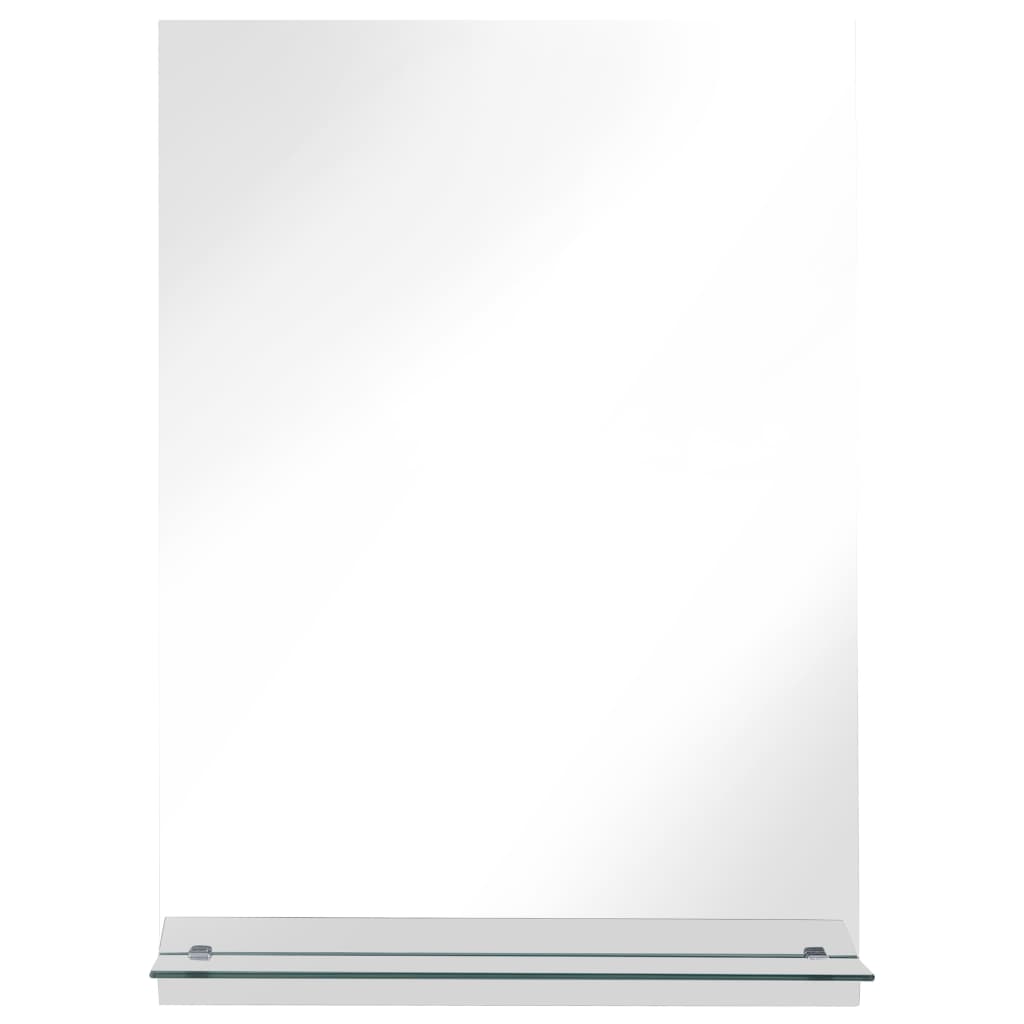 vidaXL Oglindă de perete cu raft, 40 x 60 cm, sticlă securizată