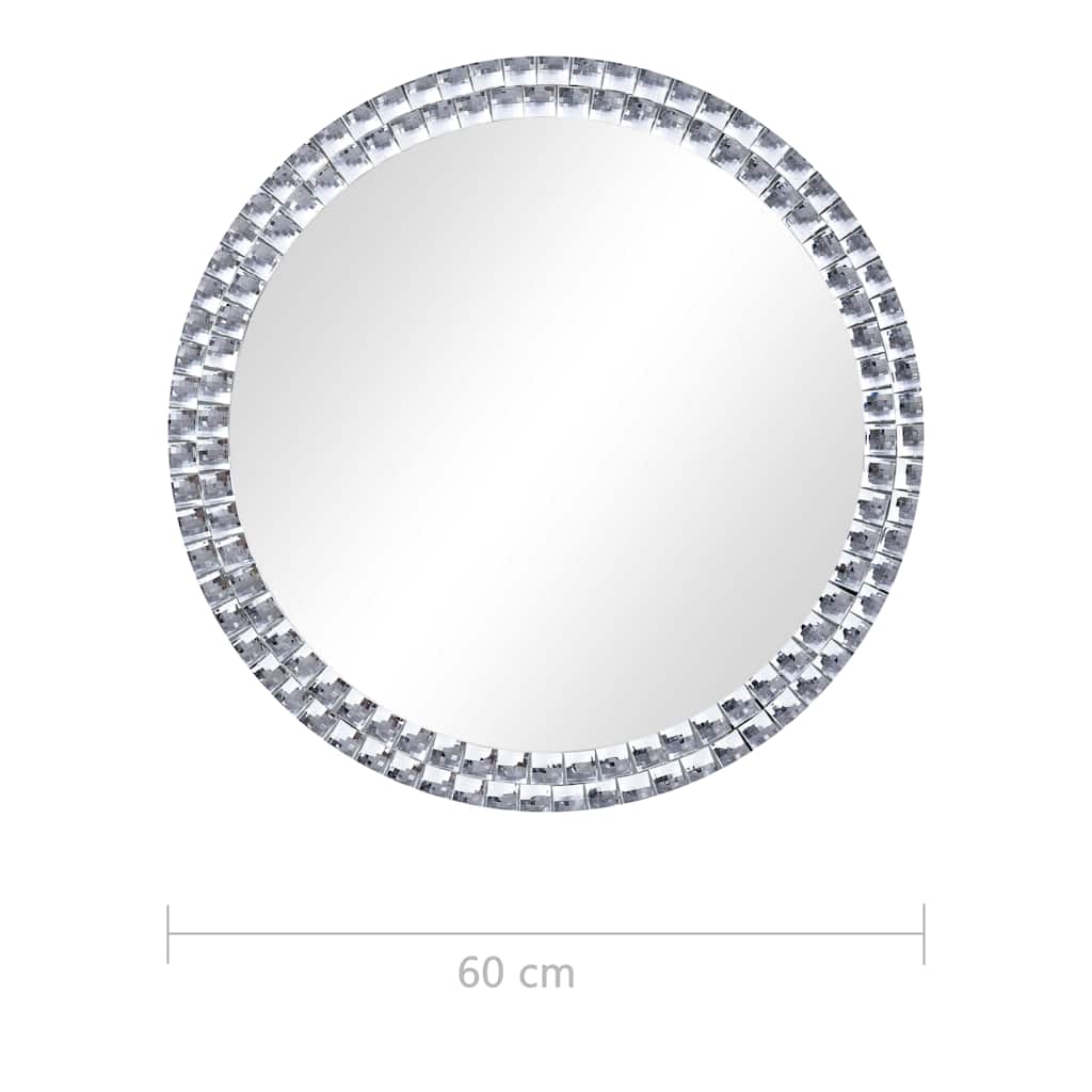 vidaXL Oglindă de perete, 60 cm, sticlă securizată vidaXL Oglindă de perete, 60 cm, sticlă securizată