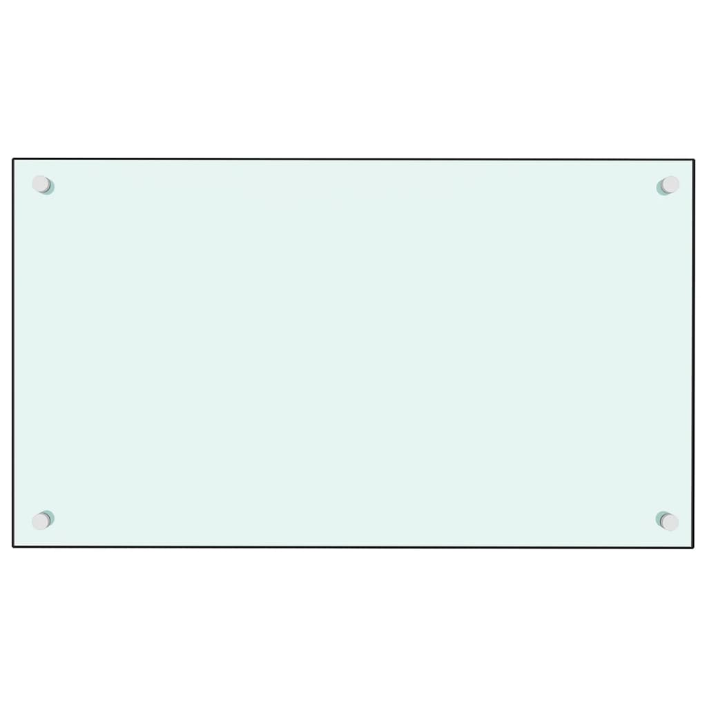 vidaXL Panou antistropi de bucătărie, alb, 70x40 cm, sticlă securizată vidaXL Panou antistropi de bucătărie, alb, 70x40 cm, sticlă securizată