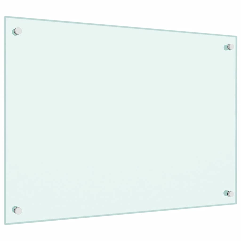 vidaXL Panou antistropi de bucătărie, alb, 70x50 cm, sticlă securizată vidaXL Panou antistropi de bucătărie, alb, 70x50 cm, sticlă securizată