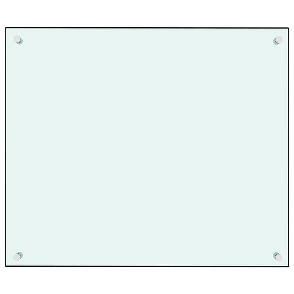 vidaXL Panou antistropi de bucătărie, alb, 70x60 cm, sticlă securizată vidaXL Panou antistropi de bucătărie, alb, 70x60 cm, sticlă securizată