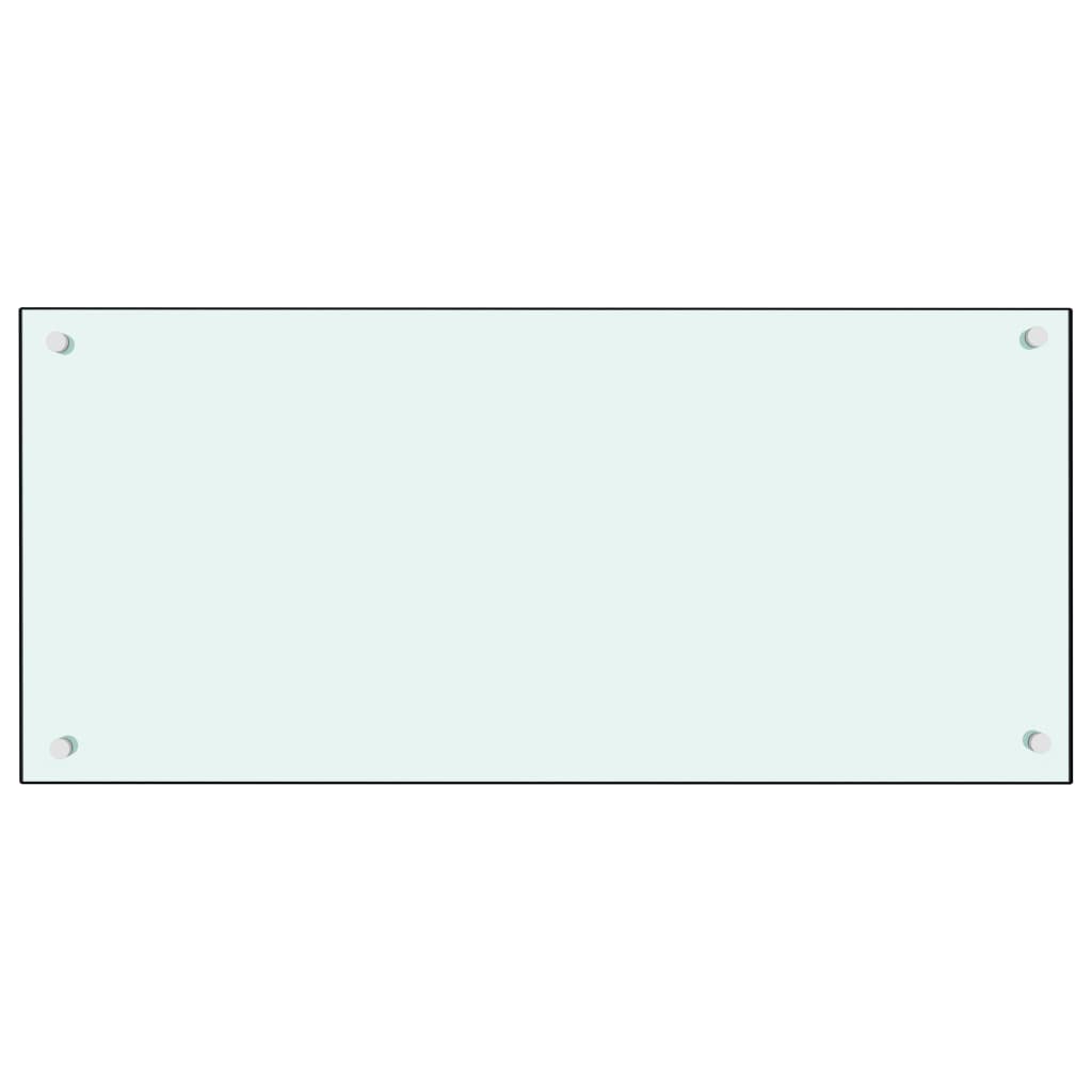 vidaXL Panou antistropi de bucătărie, alb, 90x40 cm, sticlă securizată vidaXL Panou antistropi de bucătărie, alb, 90x40 cm, sticlă securizată