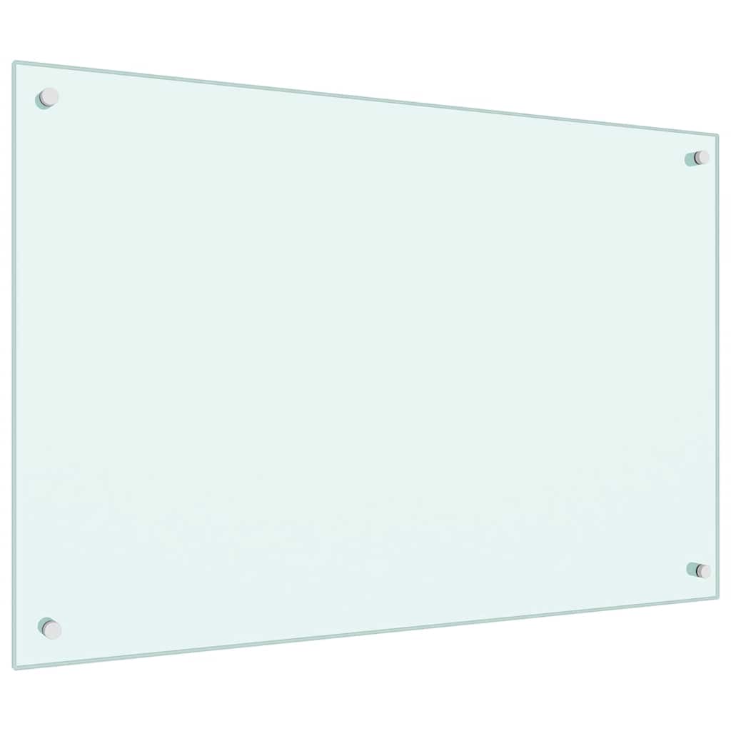 vidaXL Panou antistropi de bucătărie, alb, 90x60 cm, sticlă securizată vidaXL Panou antistropi de bucătărie, alb, 90x60 cm, sticlă securizată