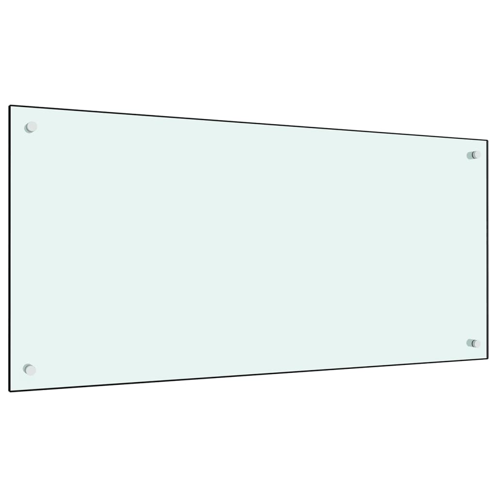 vidaXL Panou antistropi de bucătărie, alb, 100x50 cm sticlă securizată vidaXL Panou antistropi de bucătărie, alb, 100x50 cm sticlă securizată