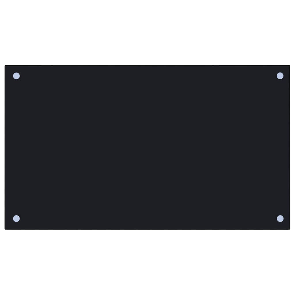 vidaXL Panou antistropi de bucătărie, negru 70x40 cm sticlă securizată vidaXL Panou antistropi de bucătărie, negru 70x40 cm sticlă securizată