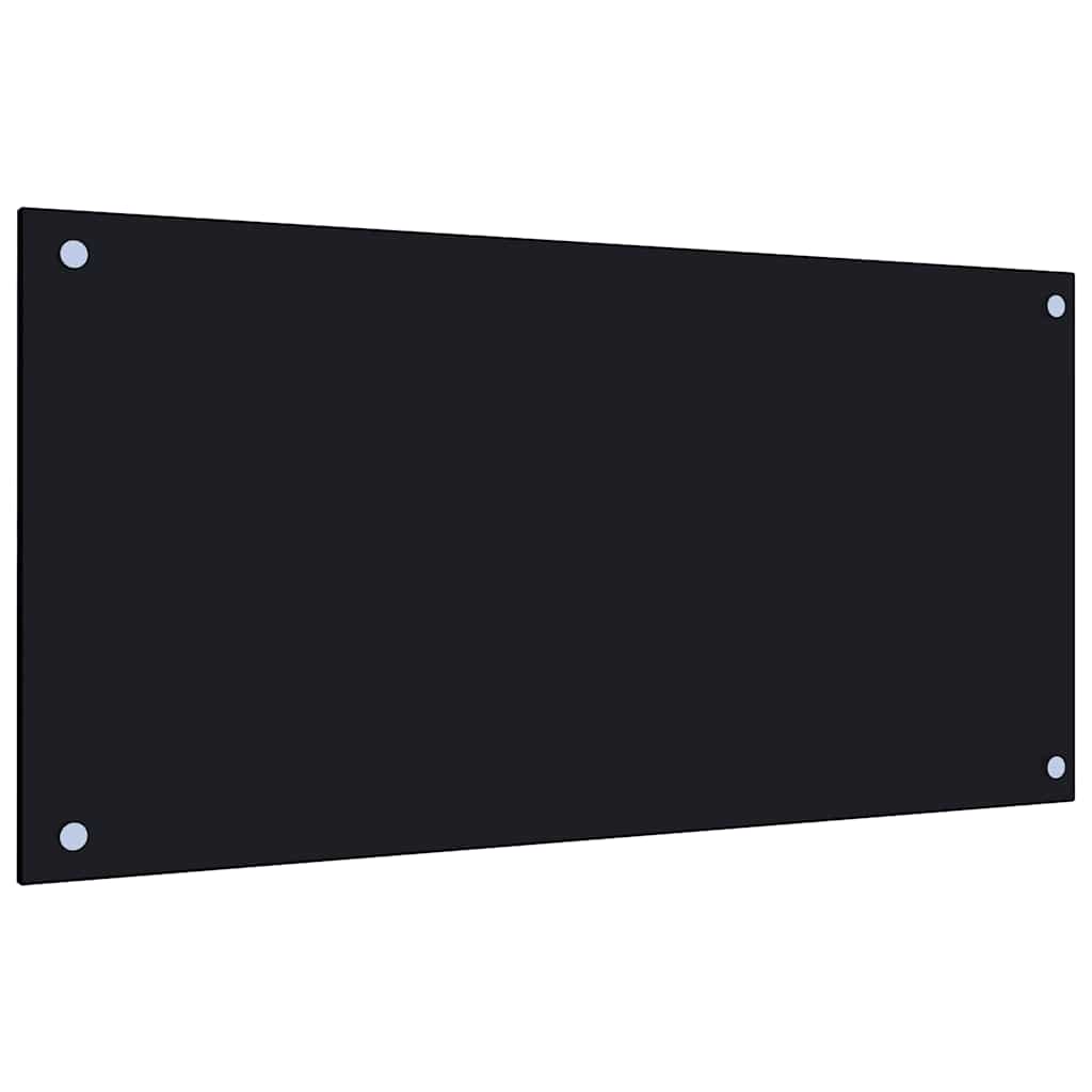 vidaXL Panou antistropi de bucătărie, negru 80x40 cm sticlă securizată vidaXL Panou antistropi de bucătărie, negru 80x40 cm sticlă securizată