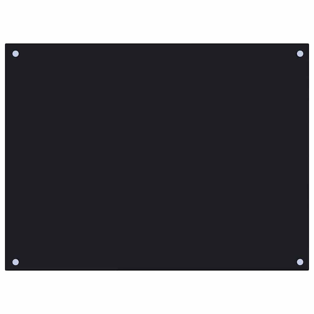 vidaXL Panou antistropi de bucătărie, negru 80x60 cm sticlă securizată vidaXL Panou antistropi de bucătărie, negru 80x60 cm sticlă securizată