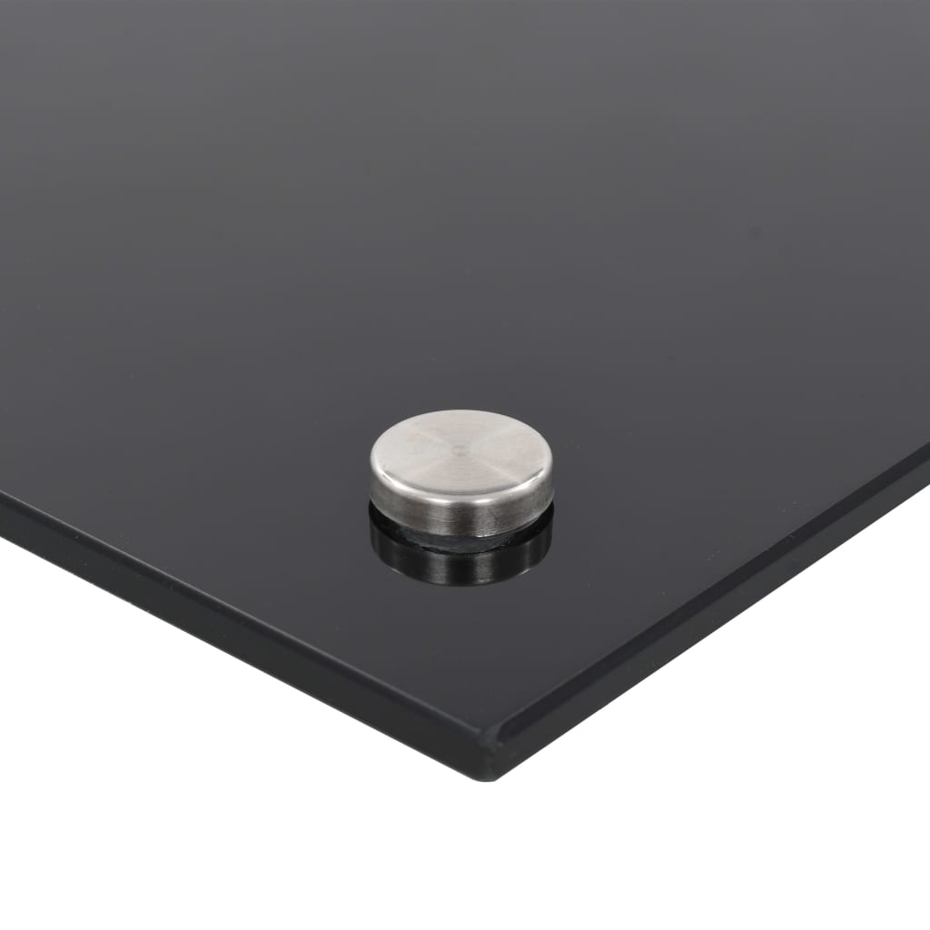 vidaXL Panou antistropi de bucătărie, negru 90x60 cm sticlă securizată vidaXL Panou antistropi de bucătărie, negru 90x60 cm sticlă securizată