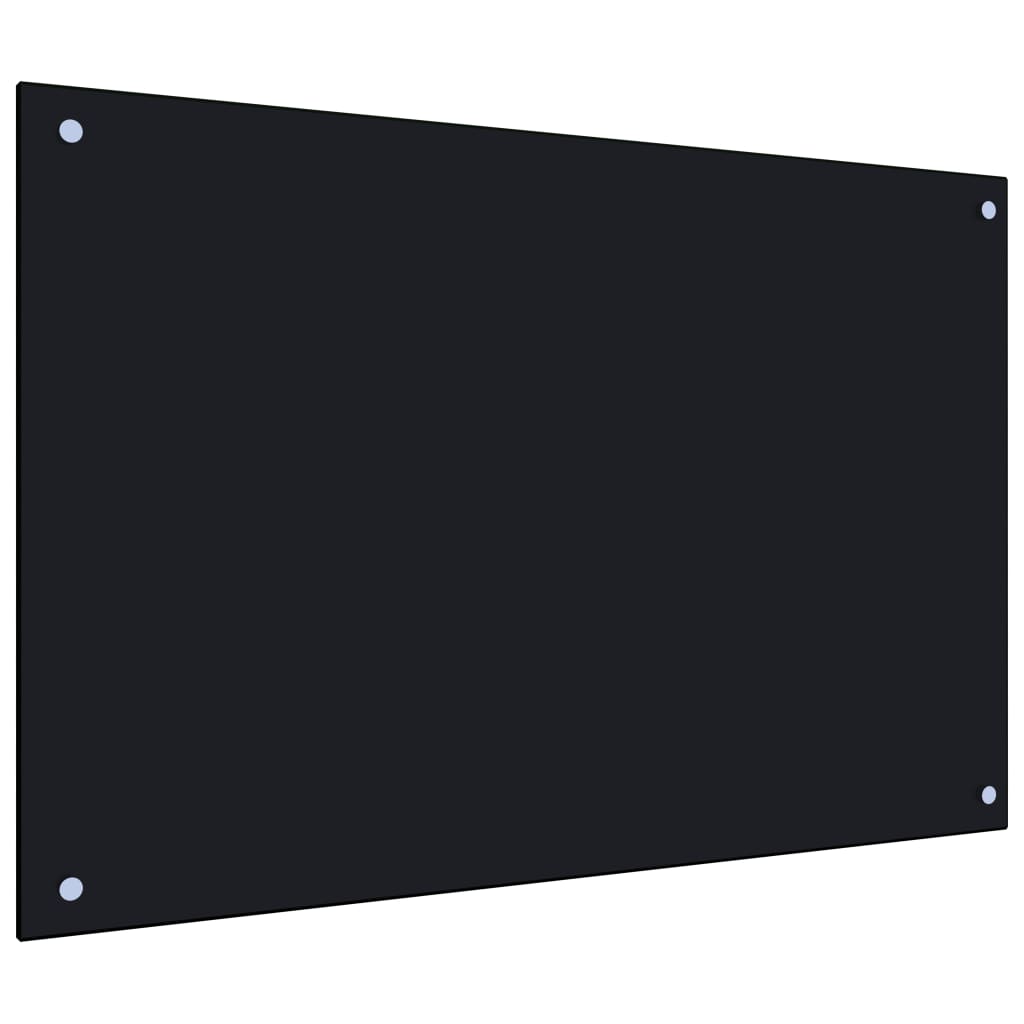 vidaXL Panou antistropi de bucătărie, negru 90x60 cm sticlă securizată vidaXL Panou antistropi de bucătărie, negru 90x60 cm sticlă securizată