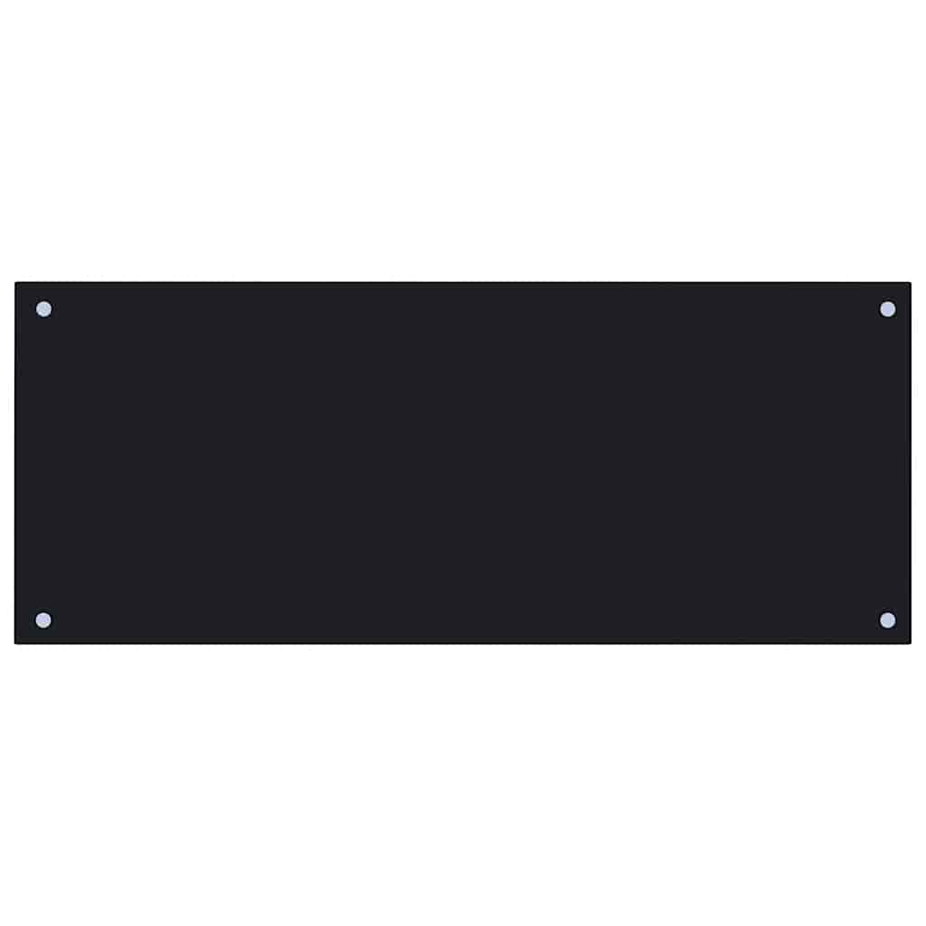 vidaXL Panou antistropi de bucătărie, negru 100x40cm sticlă securizată vidaXL Panou antistropi de bucătărie, negru 100x40cm sticlă securizată