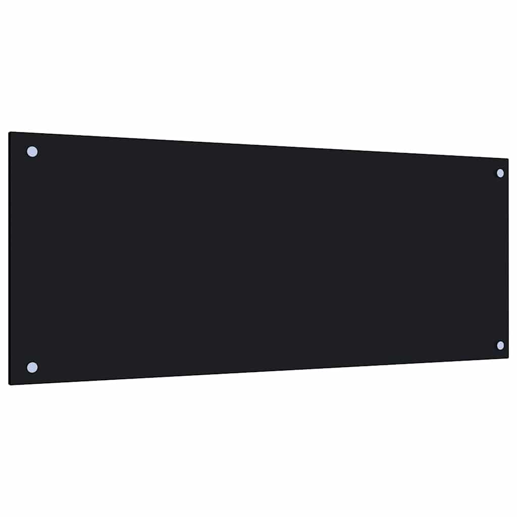 vidaXL Panou antistropi de bucătărie, negru 100x40cm sticlă securizată vidaXL Panou antistropi de bucătărie, negru 100x40cm sticlă securizată