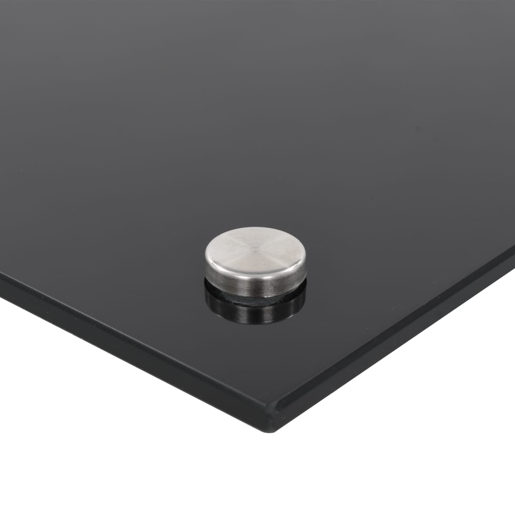 vidaXL Panou antistropi de bucătărie negru 100x50 cm sticlă securizată vidaXL Panou antistropi de bucătărie negru 100x50 cm sticlă securizată