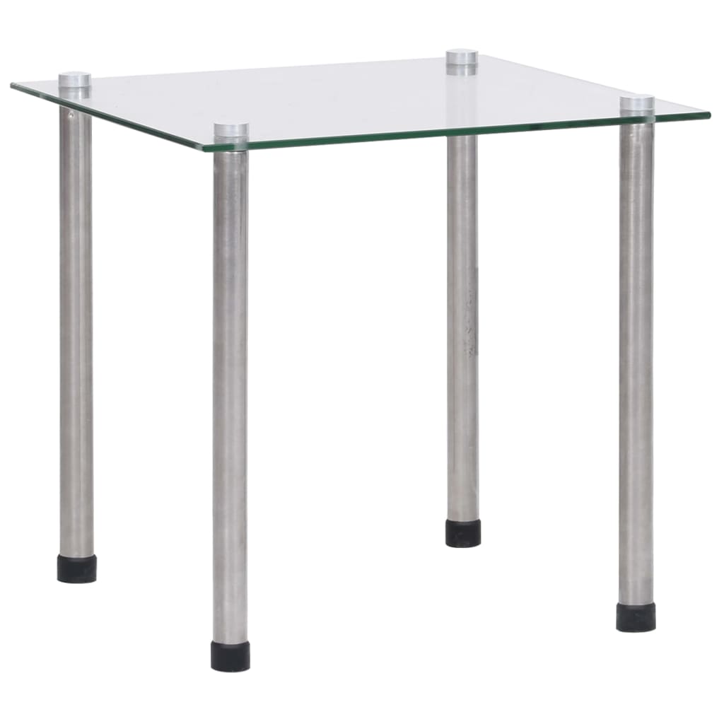 vidaXL Mese suprapuse, 3 buc., transparent, sticlă securizată