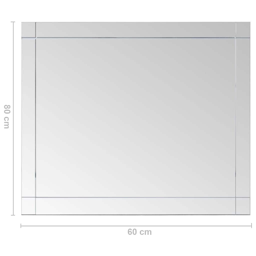 vidaXL Oglindă de perete, 80 x 60 cm, sticlă vidaXL Oglindă de perete, 80 x 60 cm, sticlă