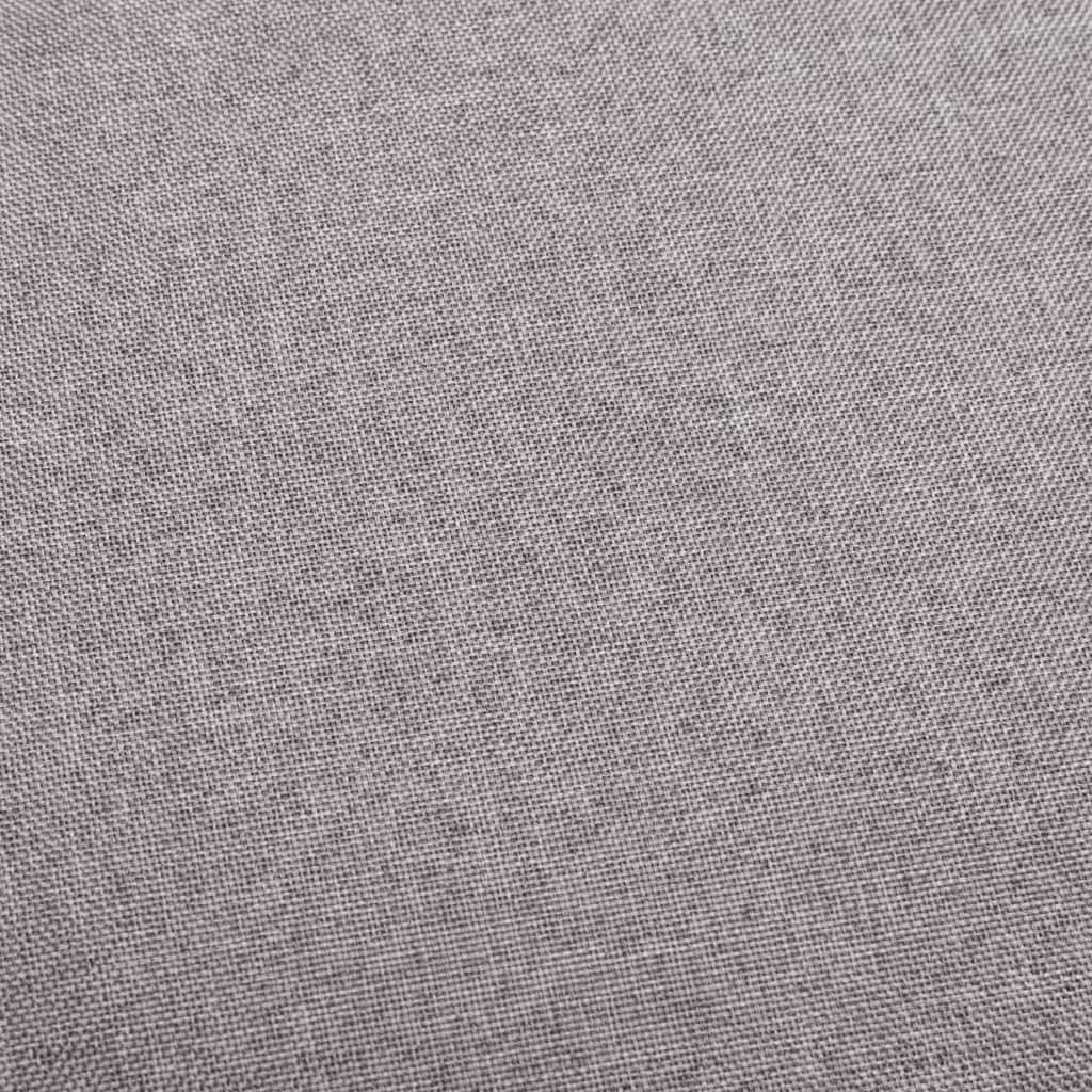 vidaXL Scaun de bar, gri deschis, material textil