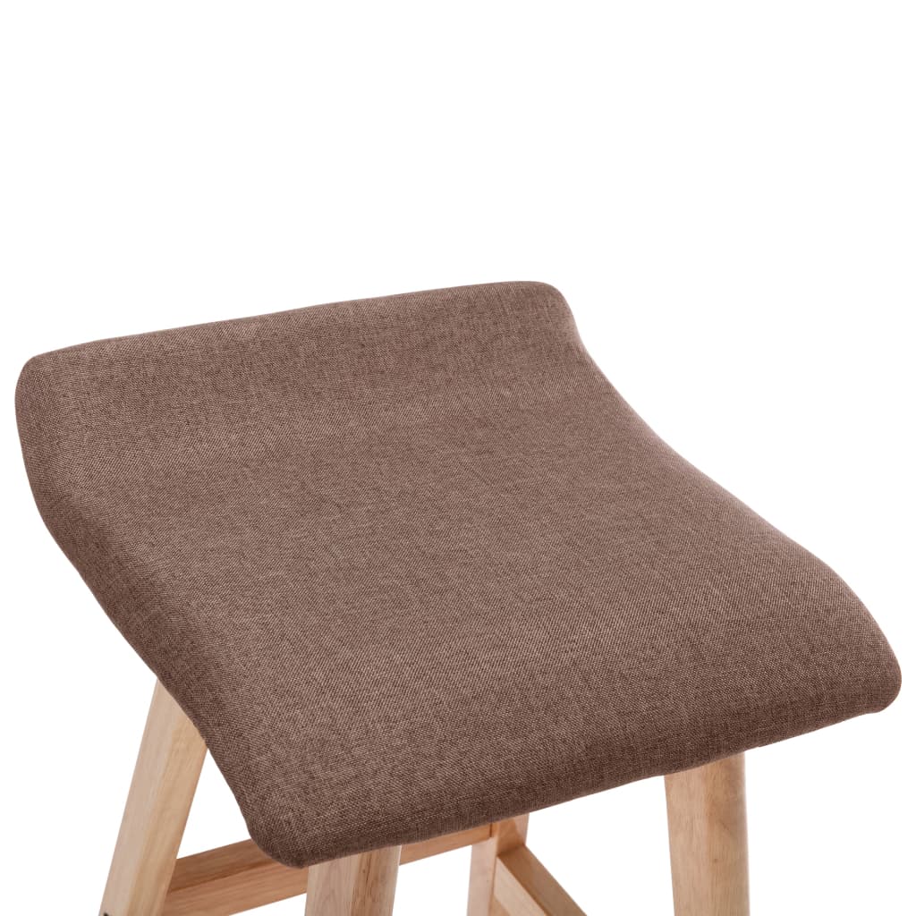 vidaXL Scaun de bar, gri taupe, material textil vidaXL Scaun de bar, gri taupe, material textil