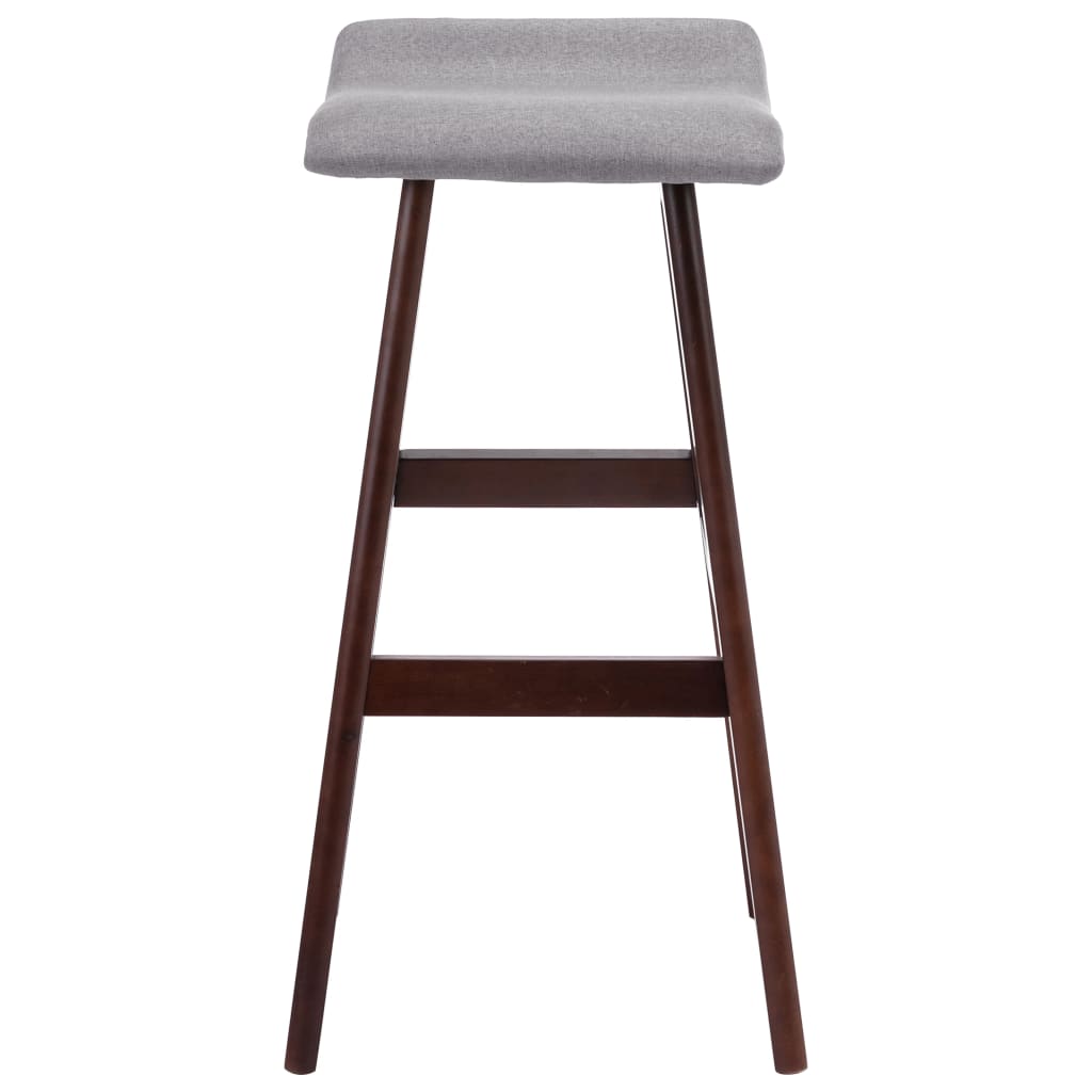 vidaXL Scaun de bar, gri deschis, material textil vidaXL Scaun de bar, gri deschis, material textil