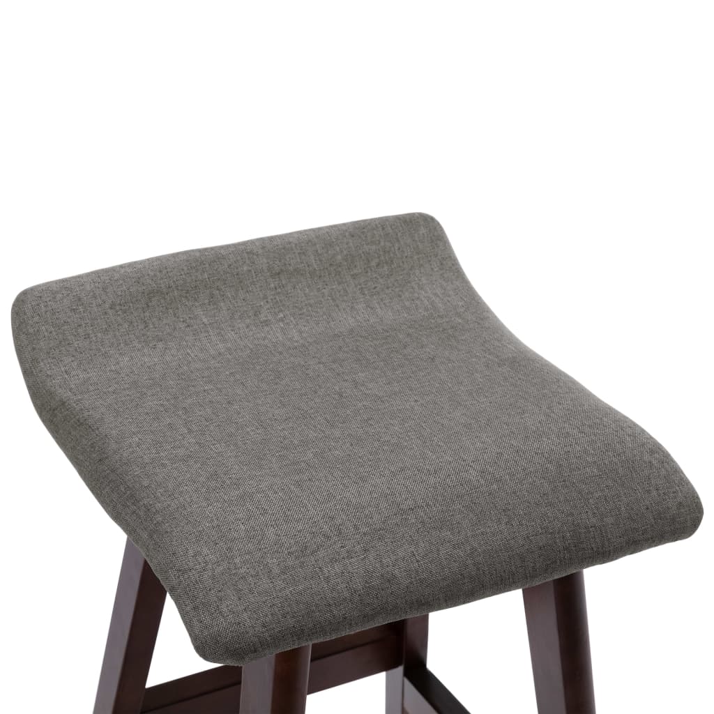vidaXL Scaune de bar, 2 buc., gri închis, material textil vidaXL Scaune de bar, 2 buc., gri închis, material textil